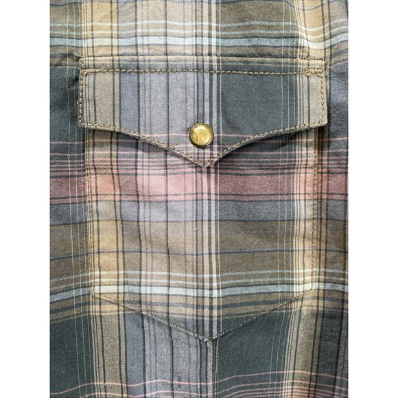 Wrangler Retro Premium Pearl Snap Long Sleeve Western Shirt Men’s Large 46” - Picture 3 of 8